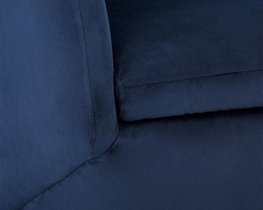 Treviso Swivel Lounge Chair - Metropolis Blue - Maison Vogue