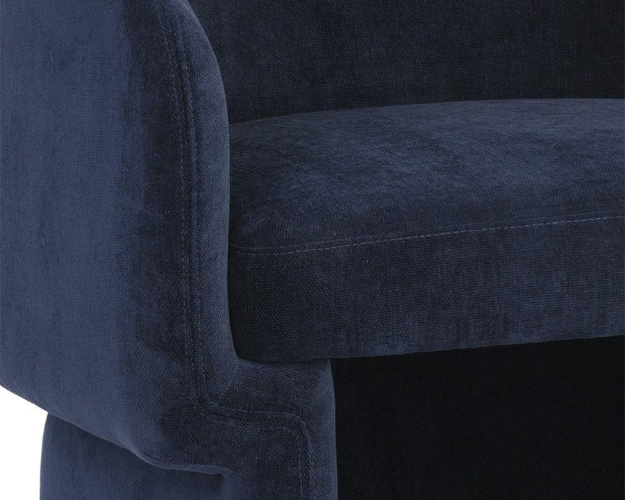 Lauryn Lounge Chair - Danny Navy - Maison Vogue