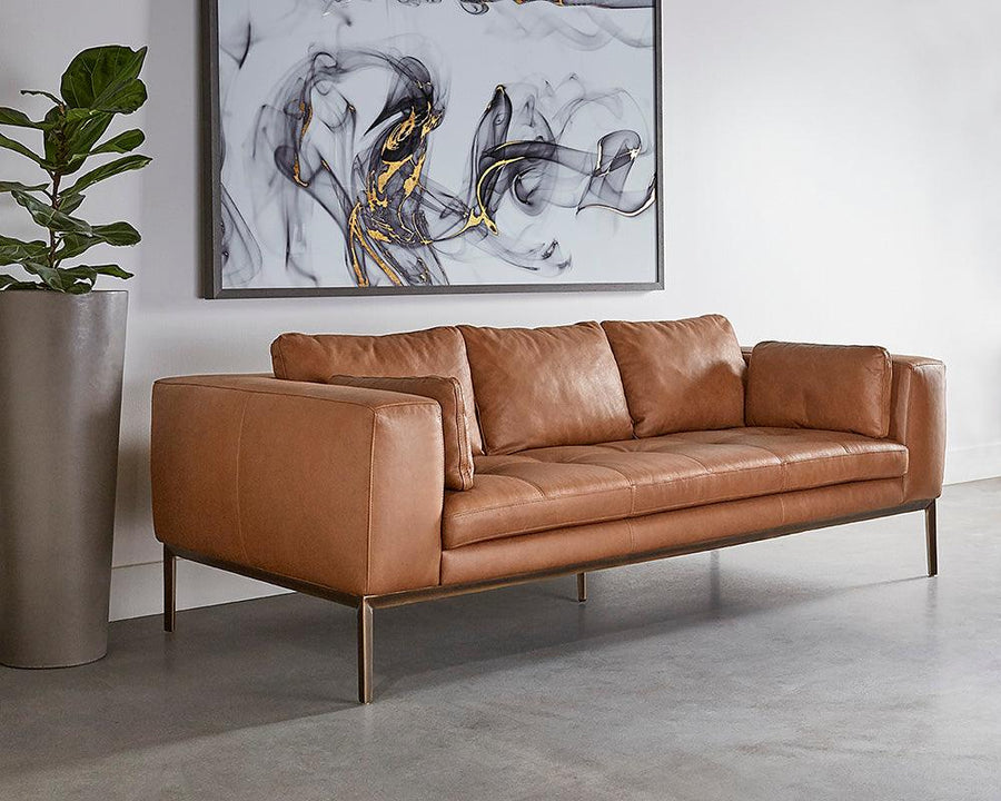Burr Sofa - Behike Saddle Leather - Maison Vogue