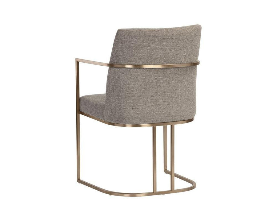 Rayla Dining Armchair - Belfast Oyster Shell - Maison Vogue