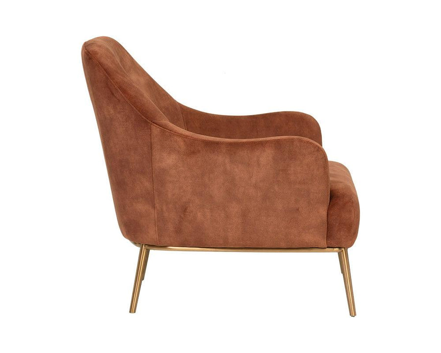 Cameron Lounge Chair - Nono Rust - Maison Vogue