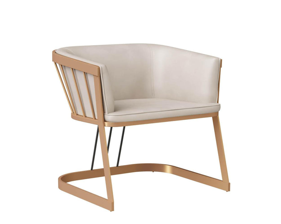 Caily Lounge Chair - Bravo Cream - Maison Vogue