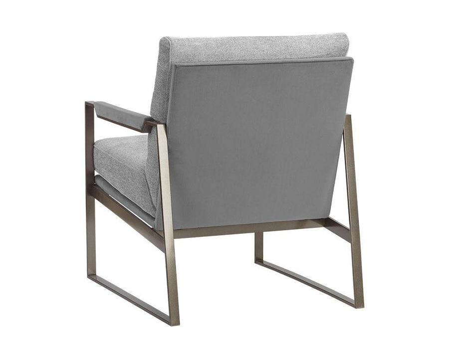 David Lounge Chair - San Remo Winter Cloud / Antonio Charcoal - Maison Vogue