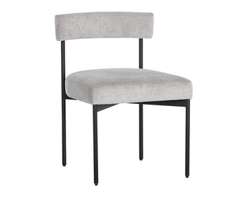 Seneca Dining Chair - Black - Polo Club Stone - Maison Vogue