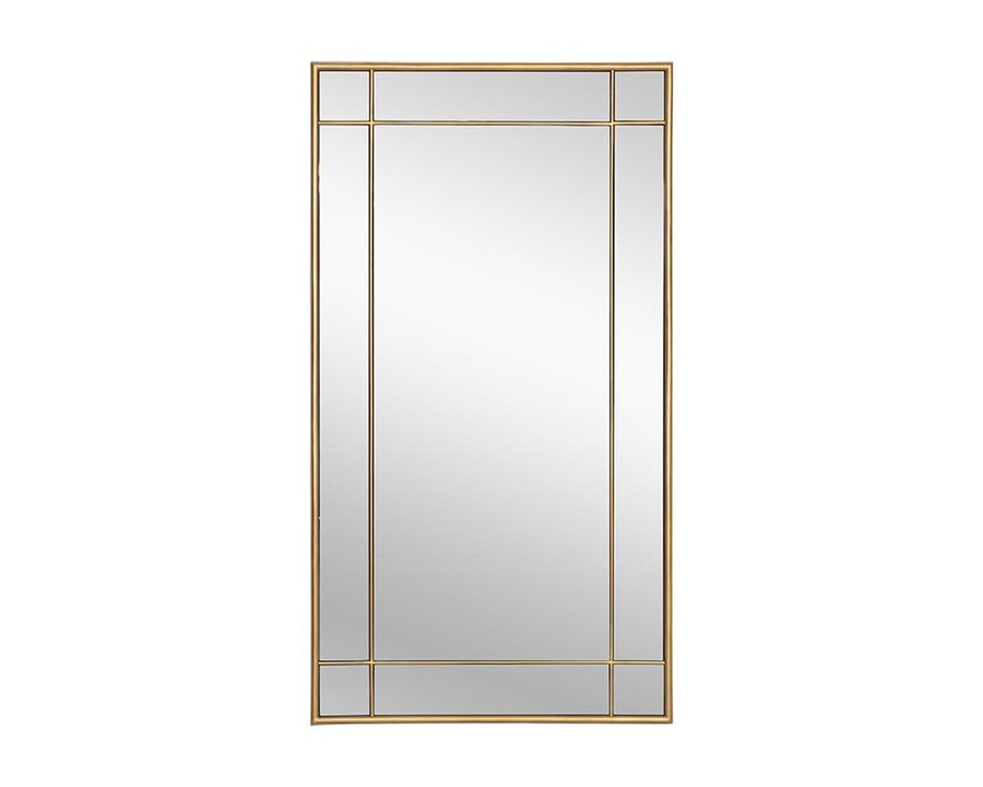 Pasadena Floor Mirror - Brass - Maison Vogue