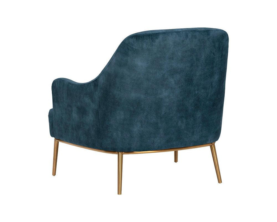 Cameron Lounge Chair - Nono Petrol - Maison Vogue