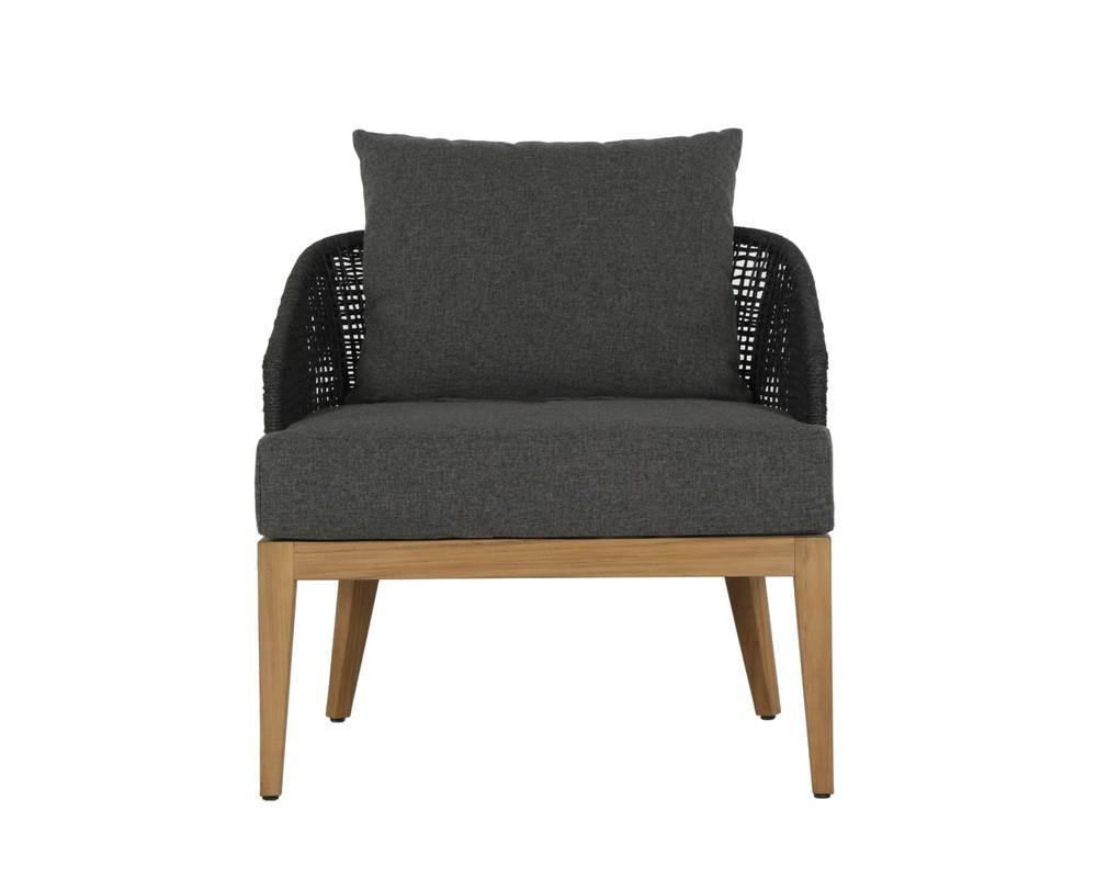Capri Lounge Chair - Natural - Gracebay Grey - Maison Vogue