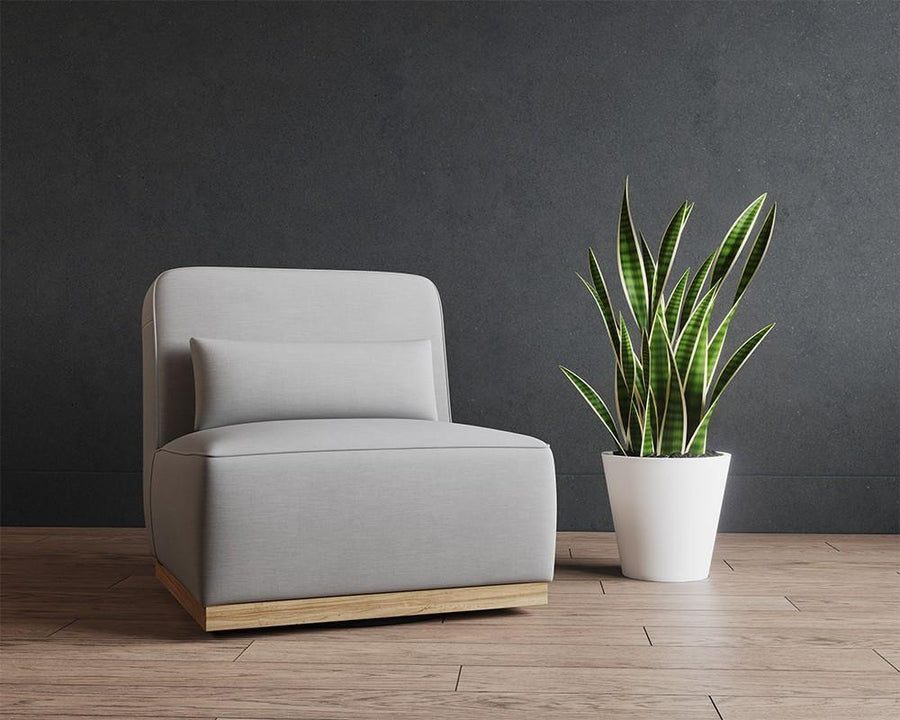 Carbonia Swivel Lounge Chair - Pallazo Taupe - Maison Vogue