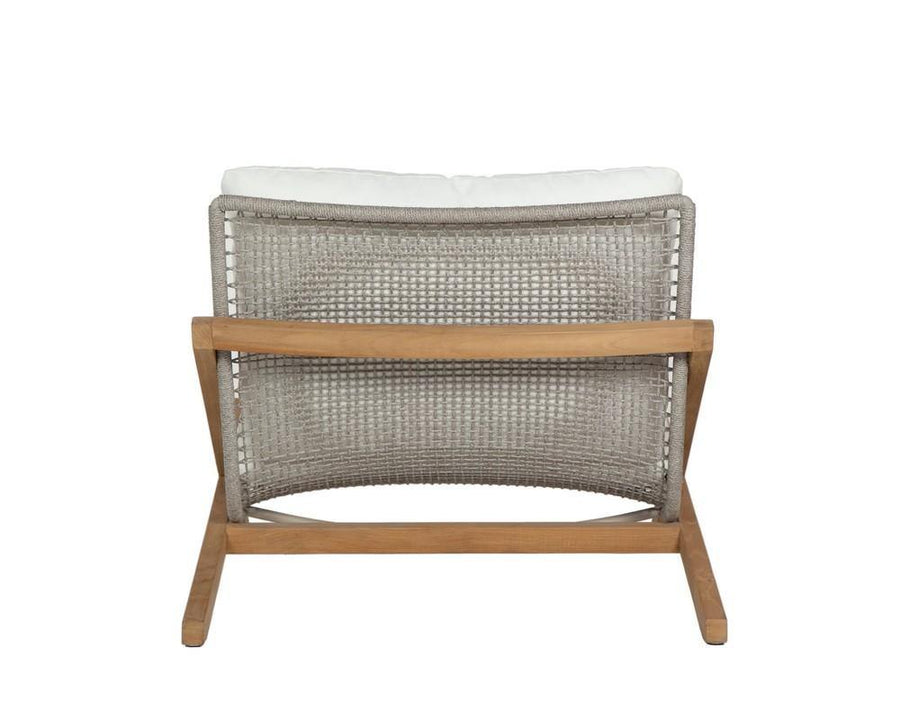 Bari Lounge Chair - Natural - Regency White - Maison Vogue