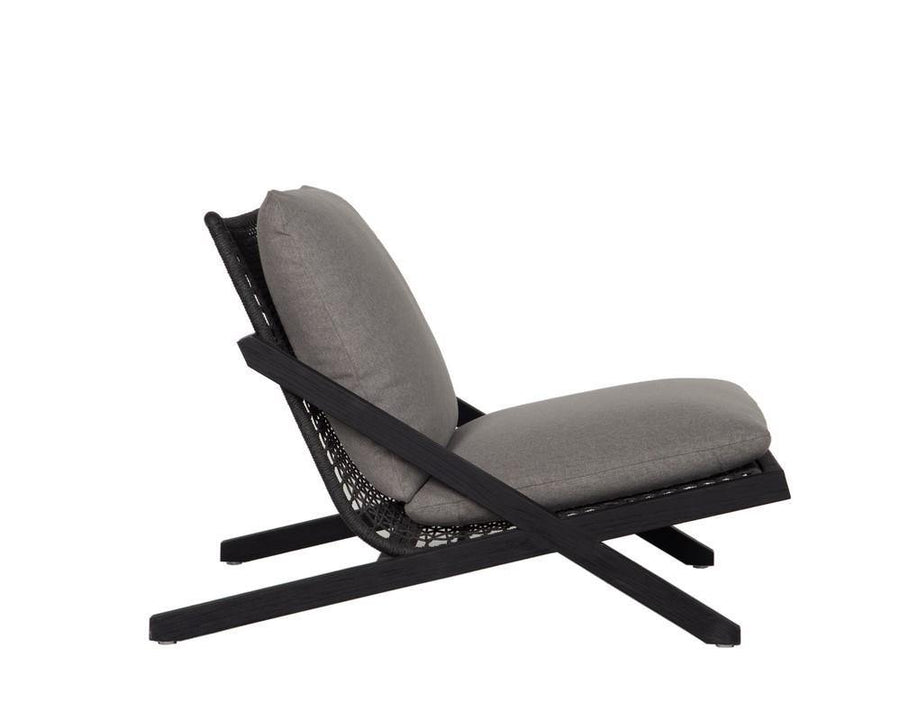Bari Lounge Chair - Charcoal - Gracebay Grey - Maison Vogue