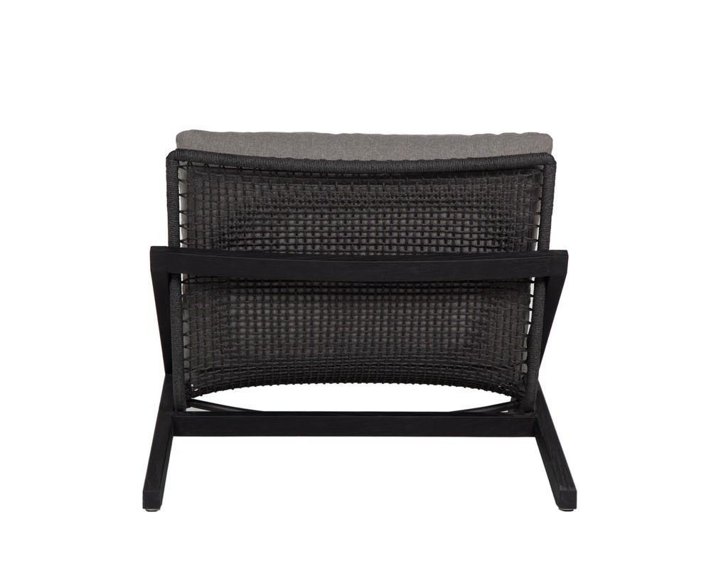 Bari Lounge Chair - Charcoal - Gracebay Grey - Maison Vogue