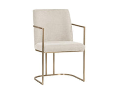 Rayla Dining Armchair - Belfast Oatmeal - Maison Vogue