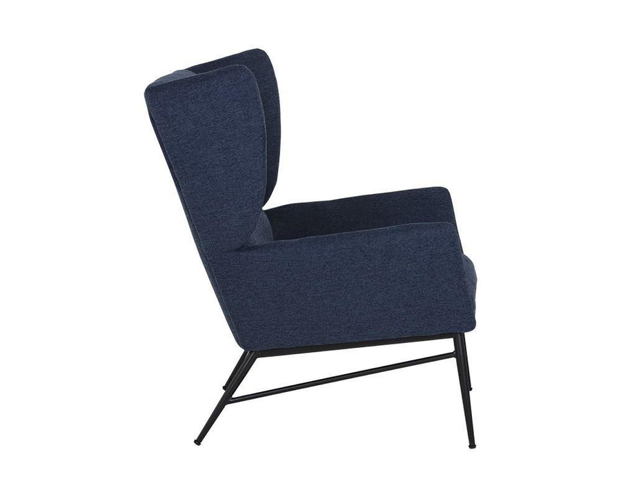 Kasen Lounge Chair - Belfast Navy - Maison Vogue