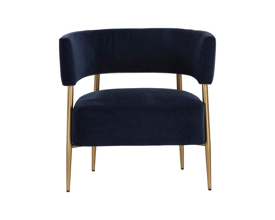 Maestro Lounge Chair - Danny Navy - Maison Vogue