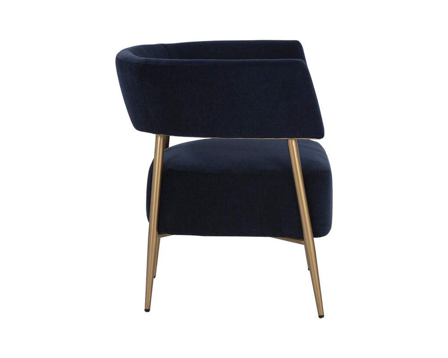 Maestro Lounge Chair - Danny Navy - Maison Vogue