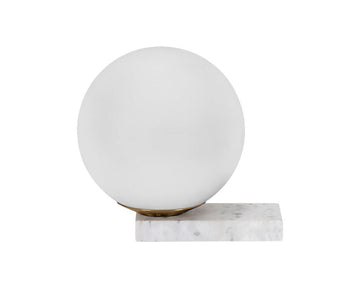 Elara Table Lamp - White Marble - Maison Vogue