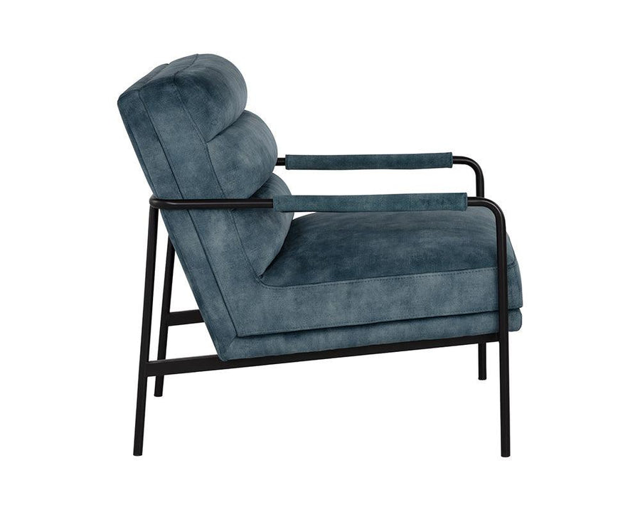 Tristen Lounge Chair - Nono Petrol - Maison Vogue
