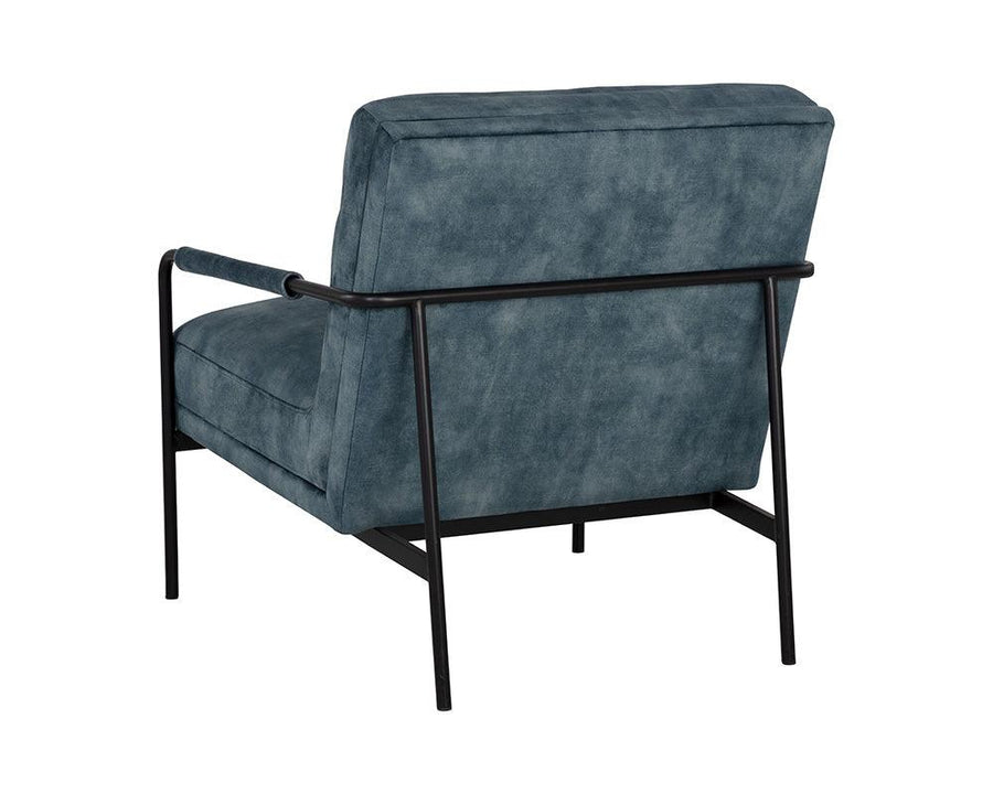 Tristen Lounge Chair - Nono Petrol - Maison Vogue