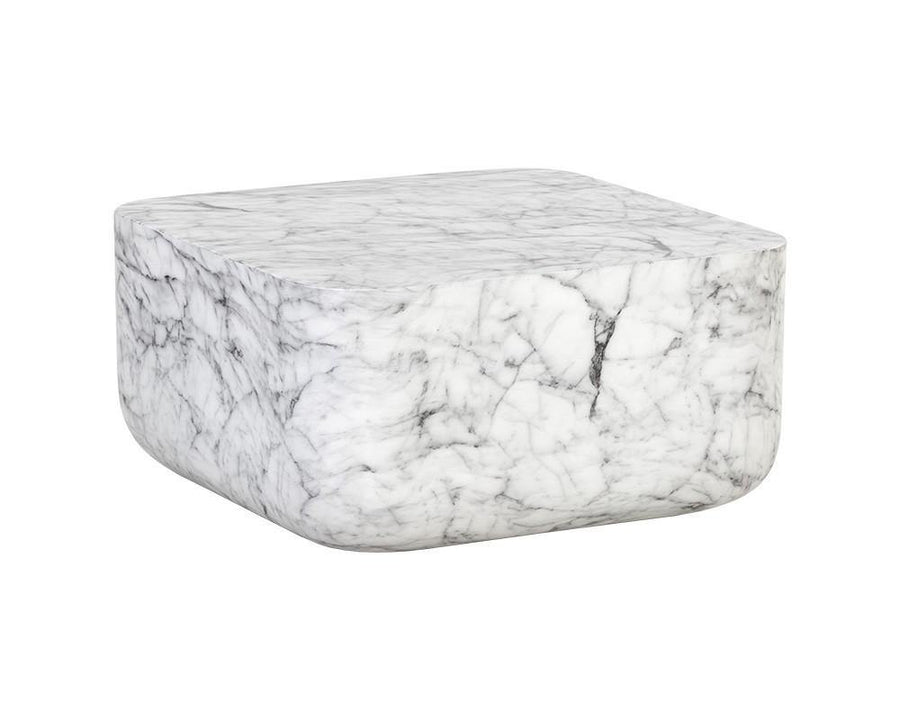 Strut Coffee Table - Marble Look - Maison Vogue