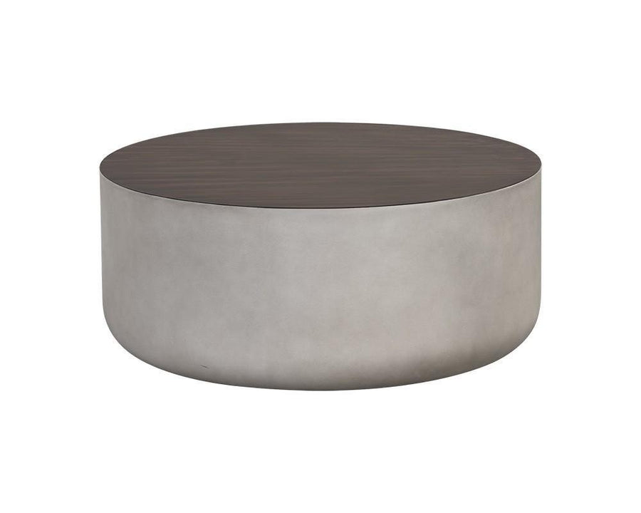Diaz Coffee Table - Grey - Wood Grain Brown - Maison Vogue