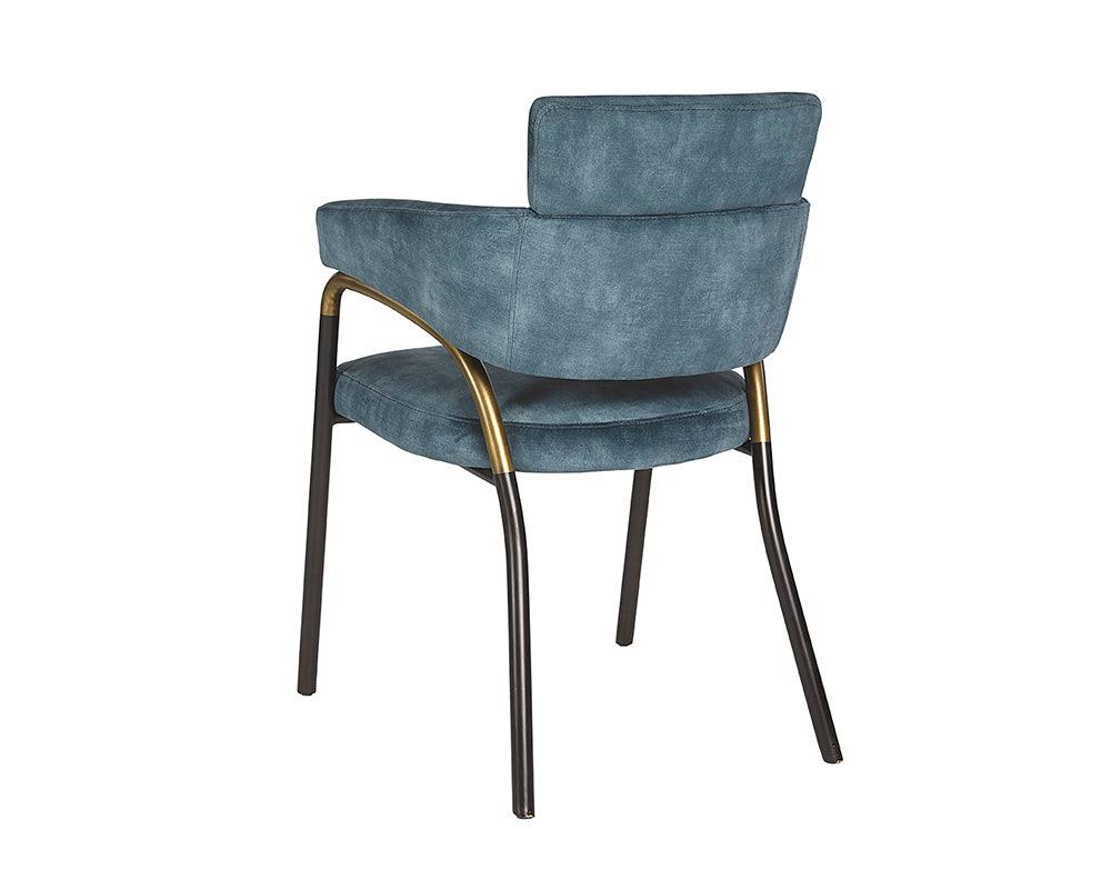 Sharqui Dining Armchair - Nono Petrol - Maison Vogue