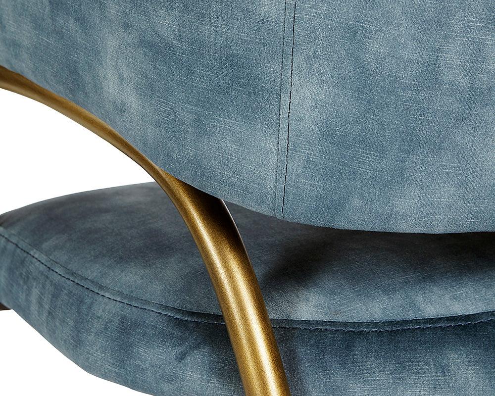 Sharqui Dining Armchair - Nono Petrol - Maison Vogue