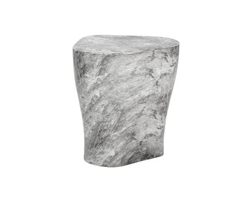 Dali End Table - Large - Marble Look - Grey - Maison Vogue