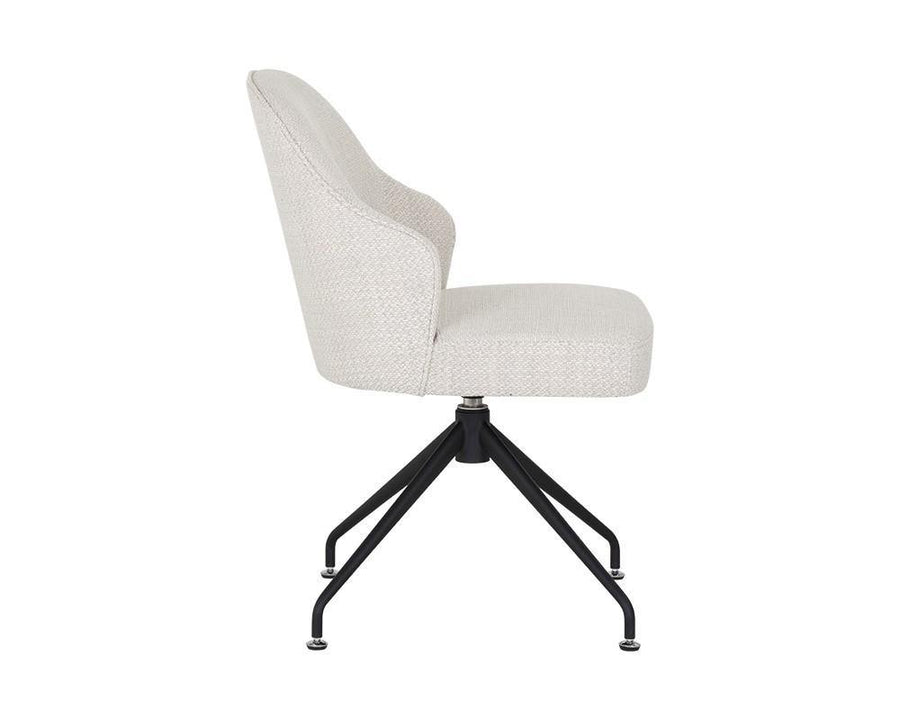 Bretta Swivel Dining Chair - Moto Stucco - Maison Vogue