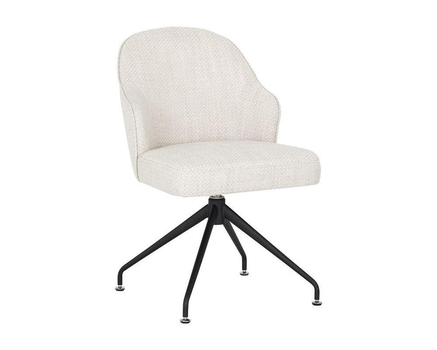 Bretta Swivel Dining Chair - Moto Stucco - Maison Vogue
