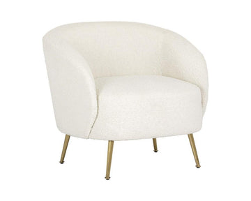 Clea Lounge Chair - Altro White - Maison Vogue
