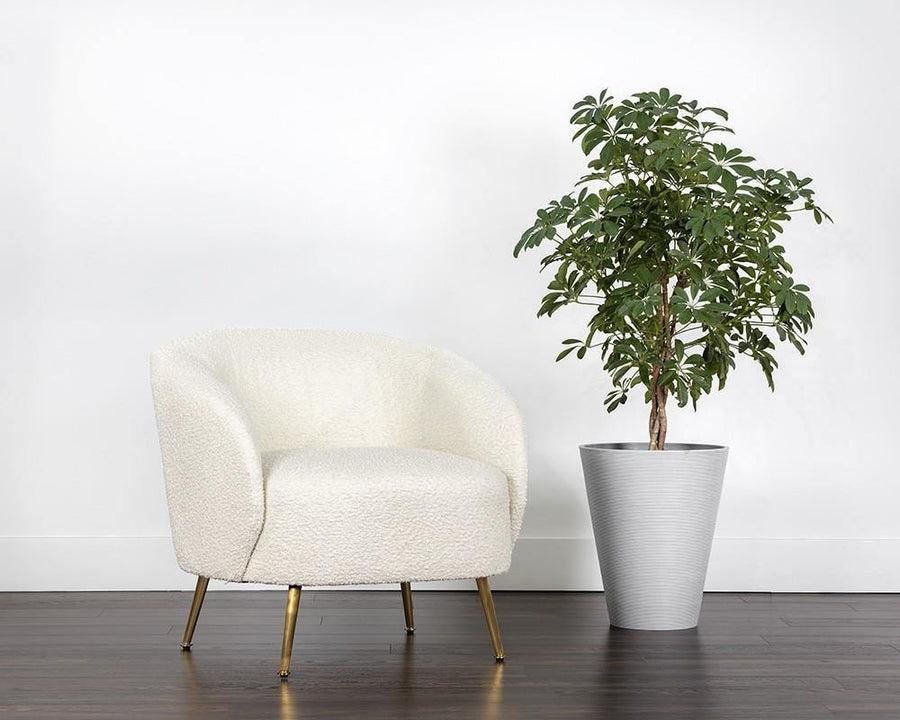 Clea Lounge Chair - Altro White - Maison Vogue