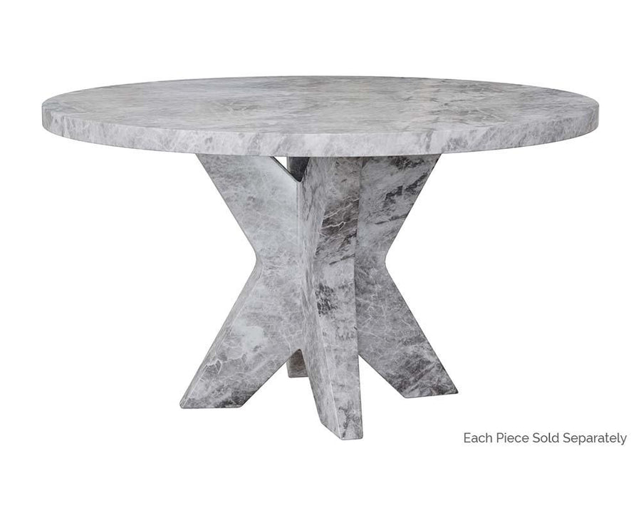 Cypher Dining Table Top - Marble Look - Grey - 55