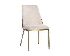Marie Dining Chair - Belfast Oatmeal / Bravo Cognac - Maison Vogue