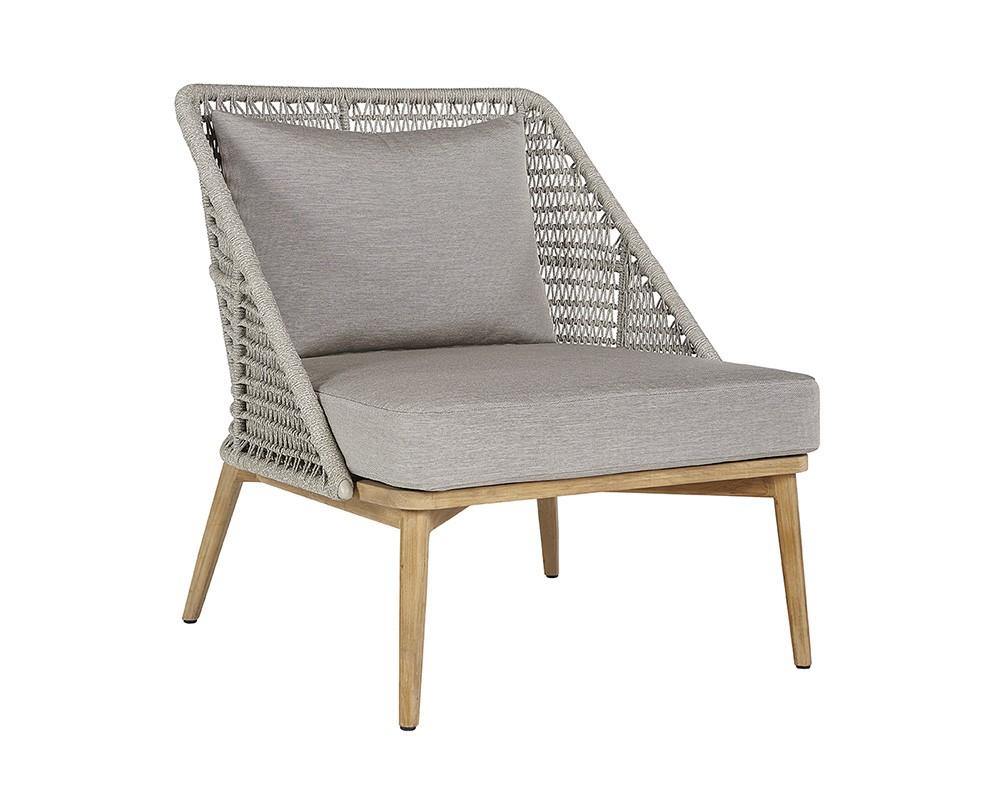 Andria Lounge Chair - Grey - Pallazo Taupe - Maison Vogue