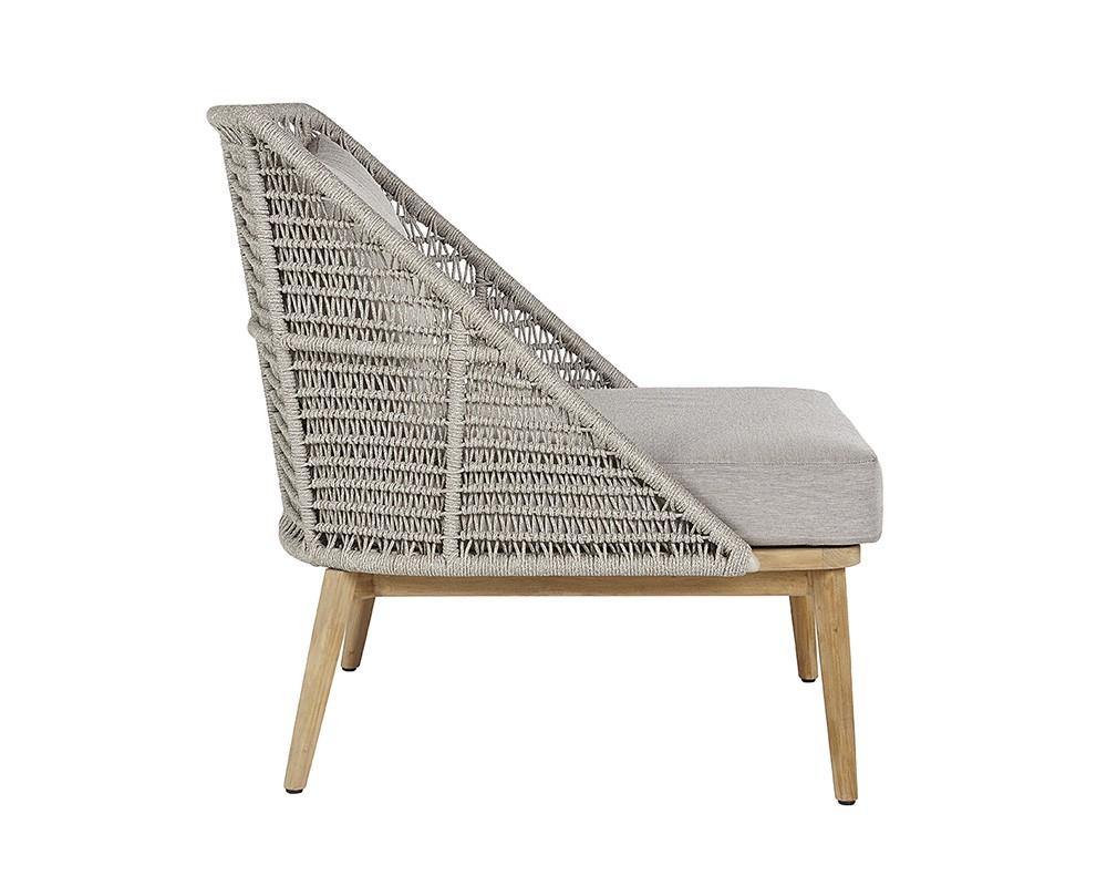 Andria Lounge Chair - Grey - Pallazo Taupe - Maison Vogue