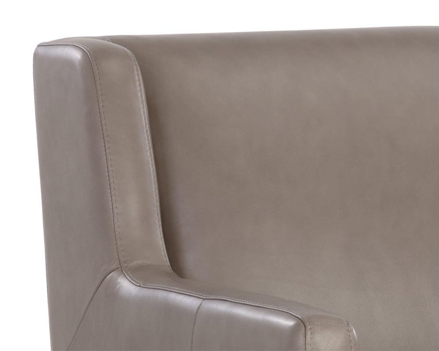 Talula Lounge Chair - Alpine Grey Leather - Maison Vogue