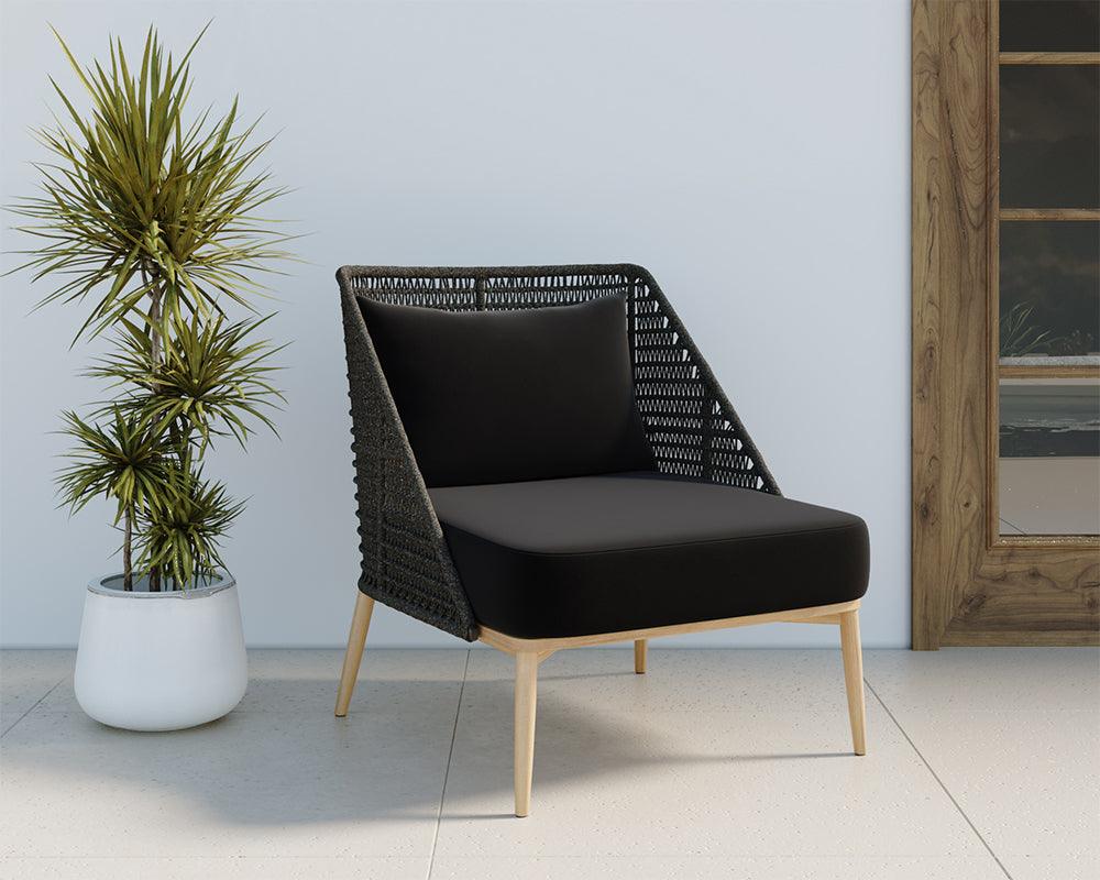Andria Lounge Chair - Regency Black - Maison Vogue