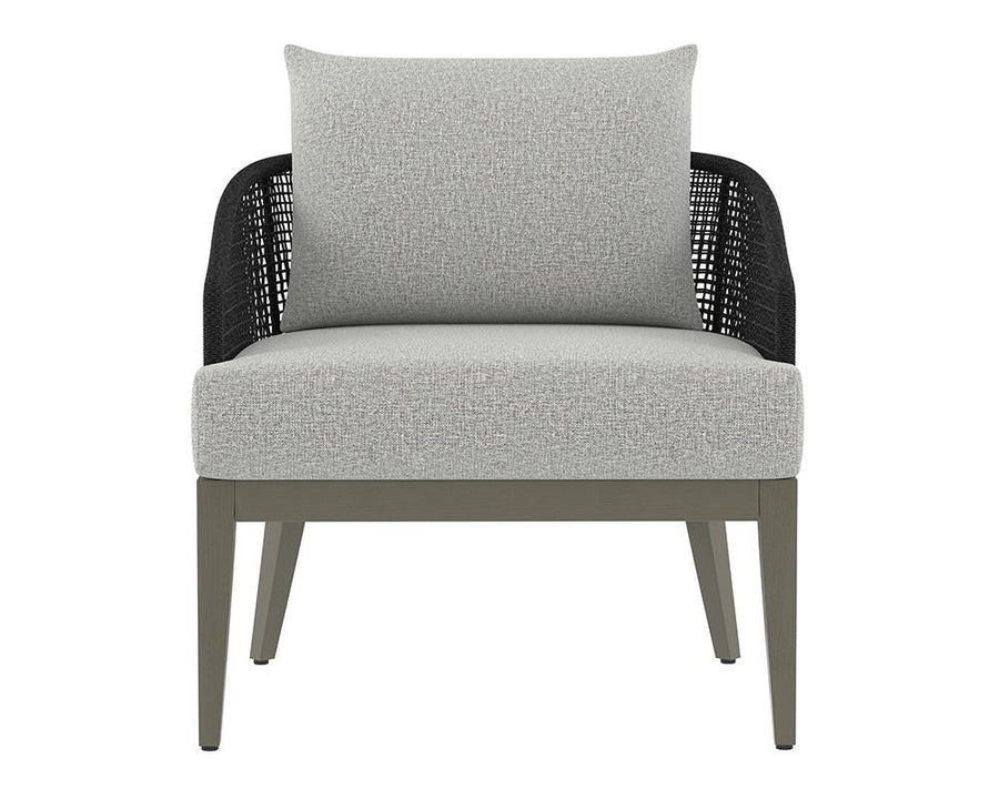Capri Lounge Chair - Smoked Grey - Copacabana Marble - Maison Vogue