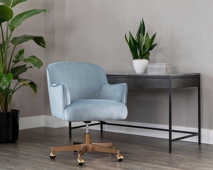 Karina Office Chair - Cornflower Blue Sky - Maison Vogue