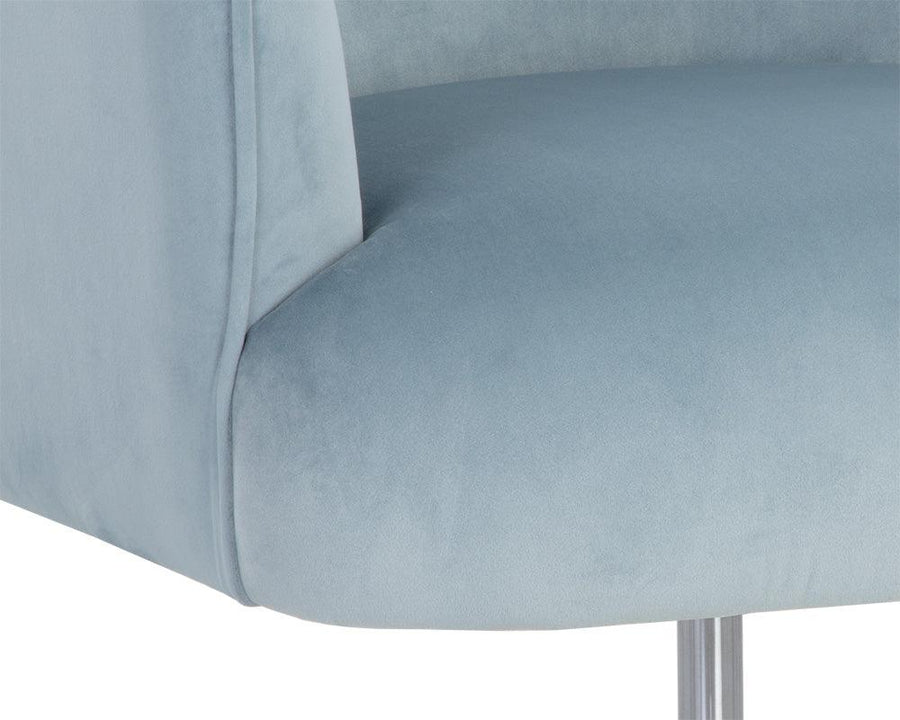 Karina Office Chair - Cornflower Blue Sky - Maison Vogue