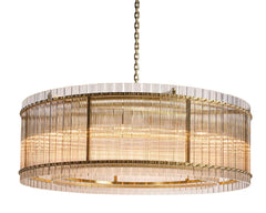 Kore Chandelier - Large - Brass - Clear - Maison Vogue