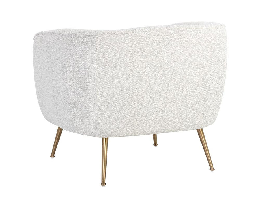 Amara Lounge Chair - Copenhagen White - Maison Vogue