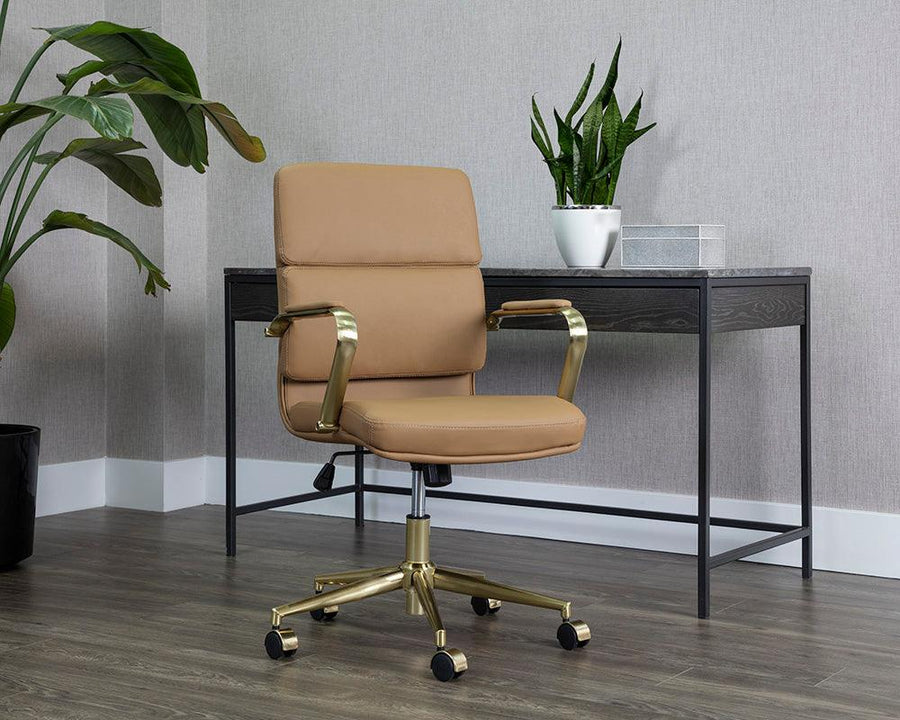 Kleo Office Chair - Tan - Maison Vogue