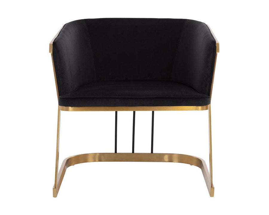 Caily Lounge Chair - Abbington Black - Maison Vogue