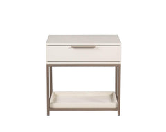 Rebel Nightstand - Small - Champagne Gold - Cream - Maison Vogue