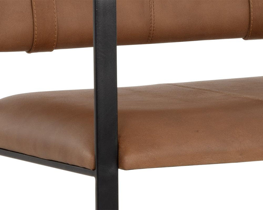 Garrett Office Chair - Vintage Cognac Leather - Maison Vogue