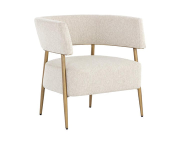 Maestro Lounge Chair - Dove Cream - Maison Vogue