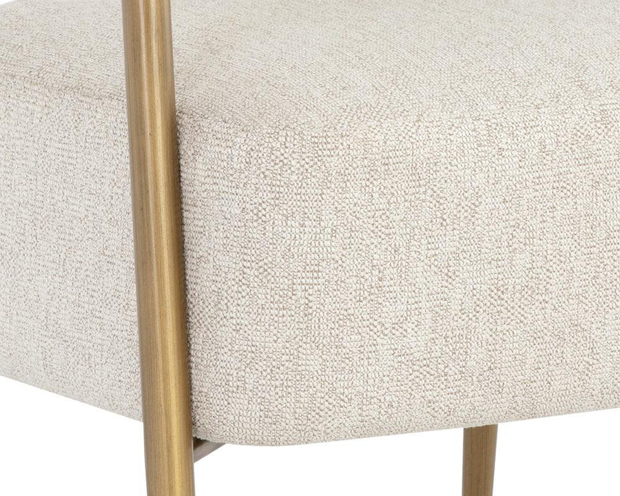 Maestro Lounge Chair - Dove Cream - Maison Vogue