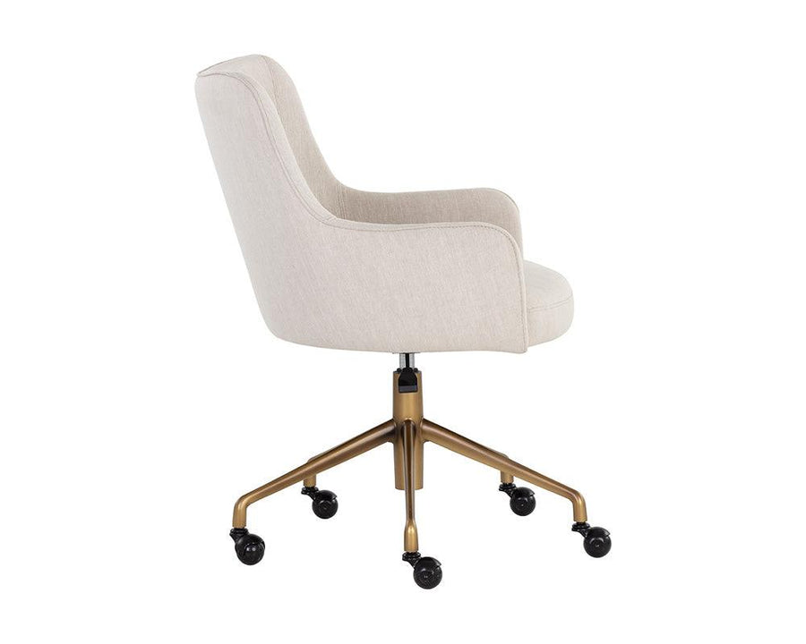 Franklin Office Chair - Beige Linen - Maison Vogue