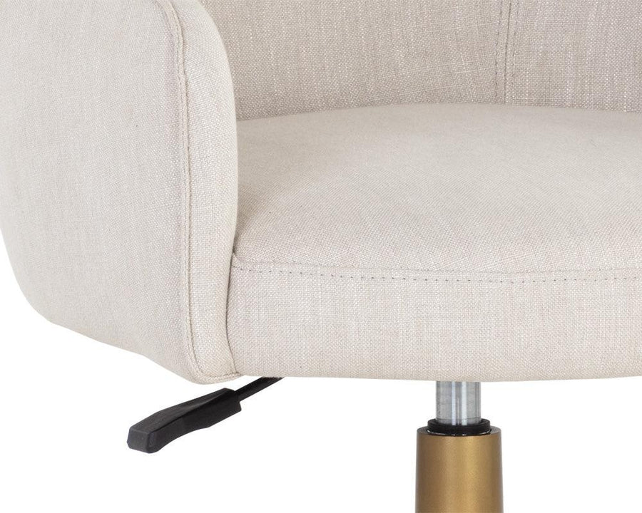 Franklin Office Chair - Beige Linen - Maison Vogue